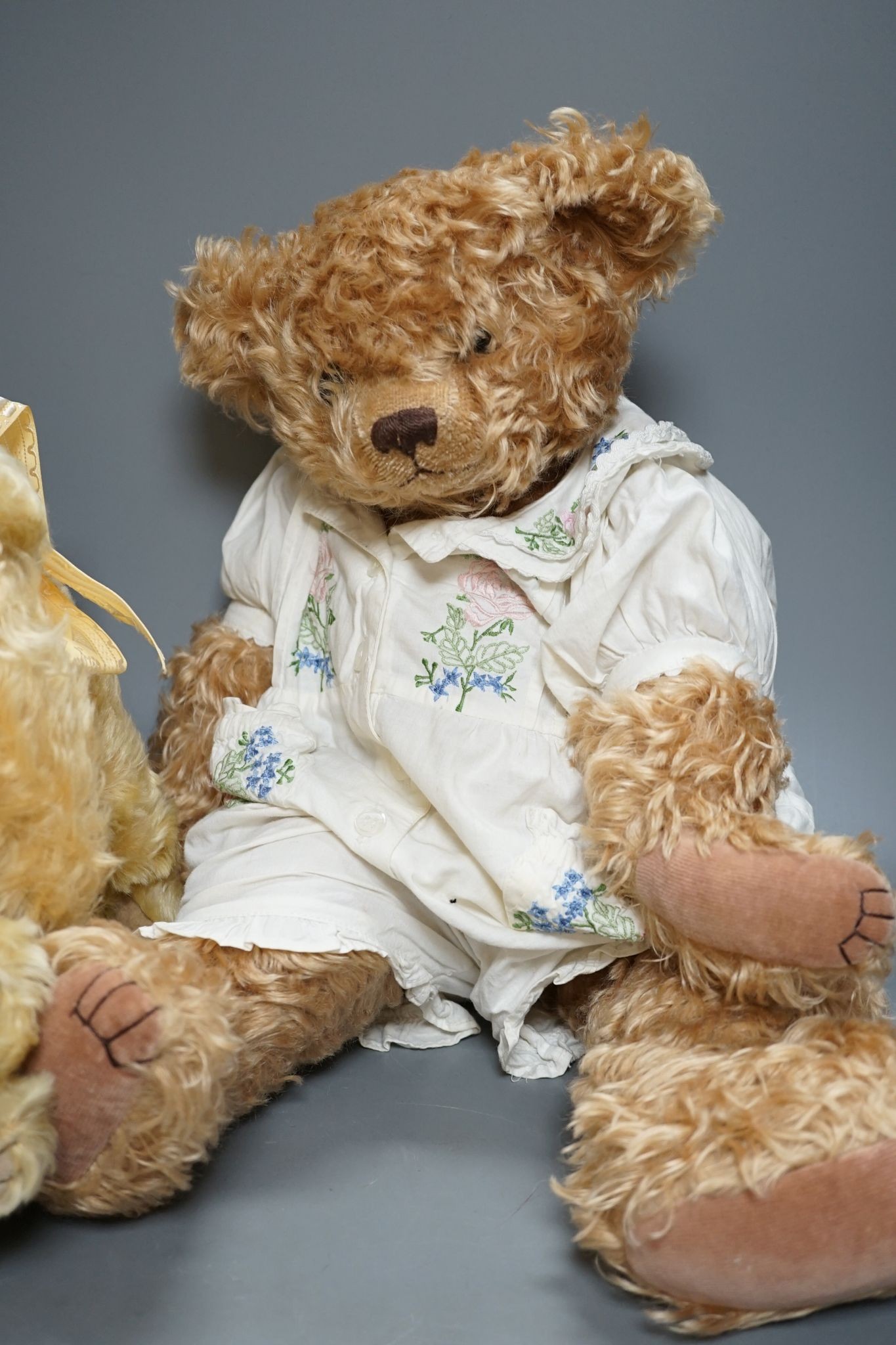 Five Pam Howells bears and one Clement bear